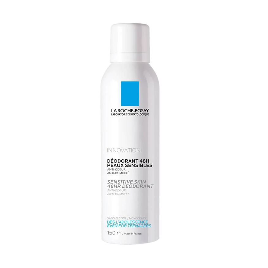 La Roche-Posay Desodorante Antitranspirante Aerosol Peles Sensíveis 48h Proteção Suave com Água Termal 150ml