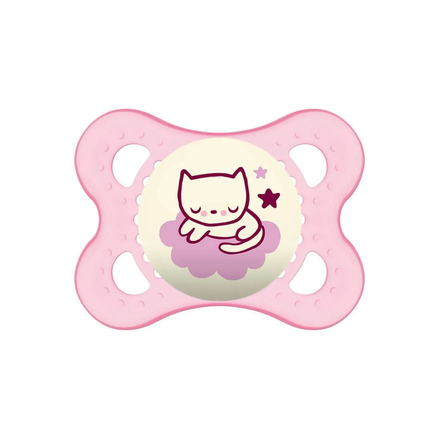 MAM Chupeta Original Night Tam 1 - 0 a 6 meses Rosa 1 Unidade