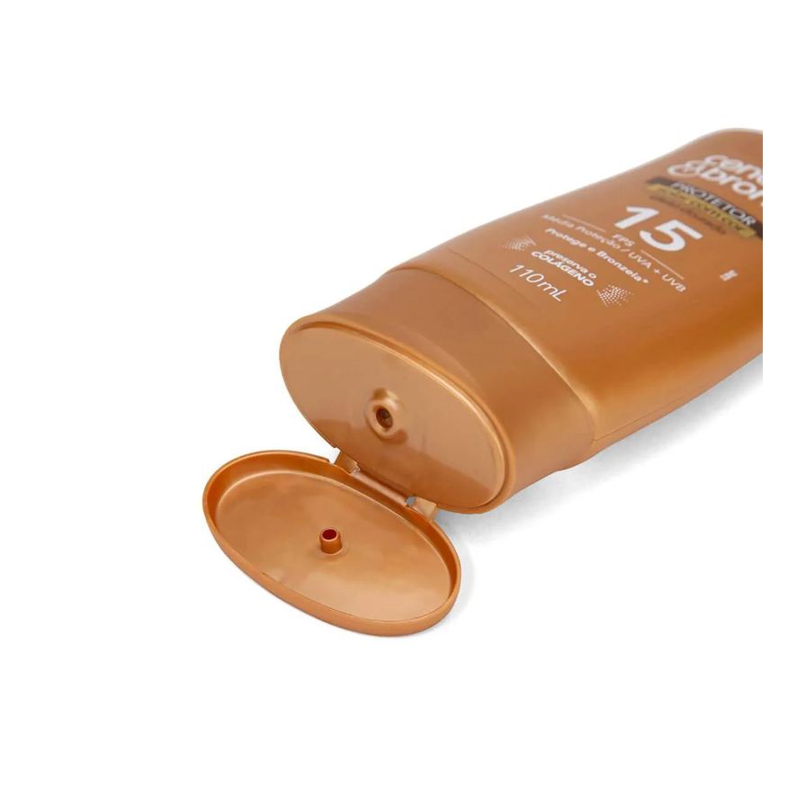 Solar Protetor Corporal FPS 15 Cenoura & Bronze Com Cor 110ml
