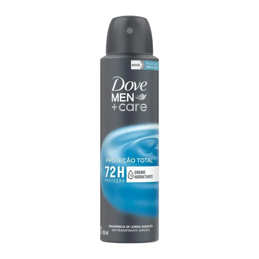 Dove Men Desodorante Antitranspirante Aerosol Dove Men+Care Proteção Total Masculino 72h 150ml