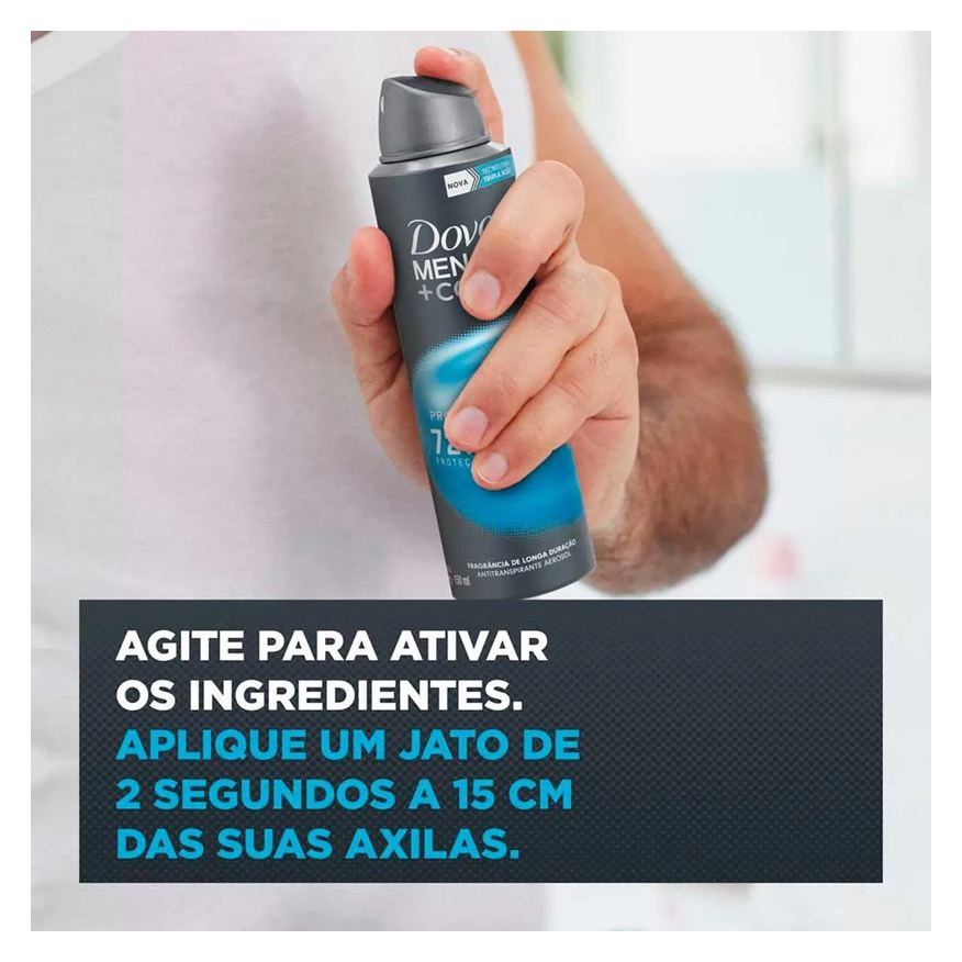 Dove Men Desodorante Antitranspirante Aerosol Dove Men+Care Proteção Total Masculino 72h 150ml