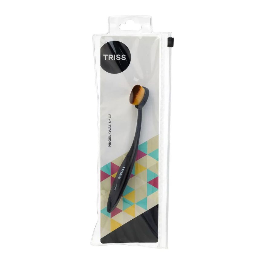 Triss Pincel de Maquiagem Oval Nº03 1 Unidade