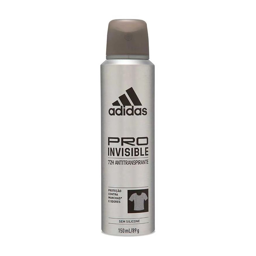 Adidas Desodorante Antitranspirante Aerosol Pro Invisible Masculino 72h 150ml
