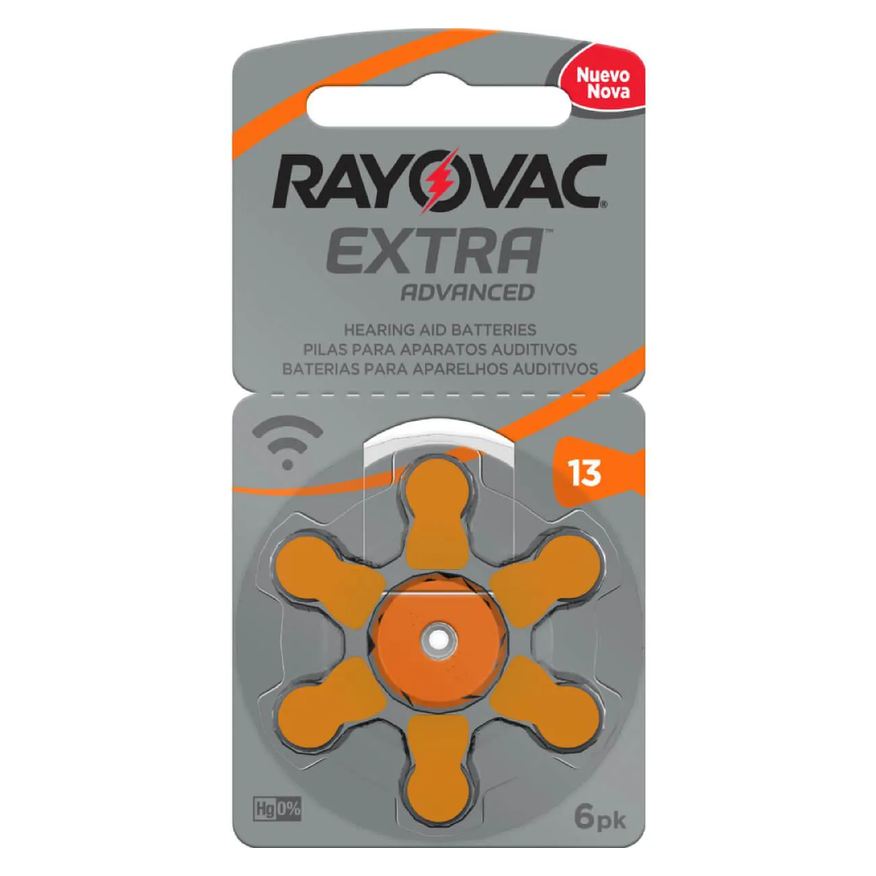 Rayovac Pilha para Aparelho Auditivo 13 Extra Advanced com 6 unidades