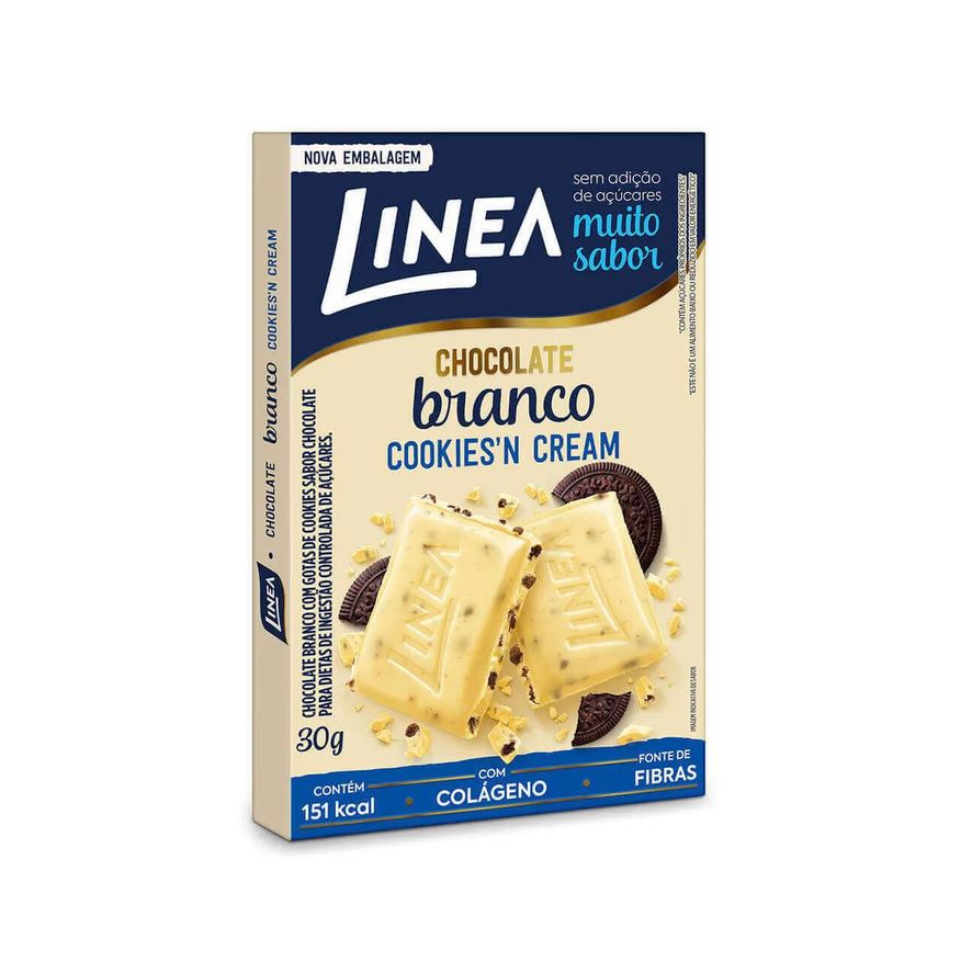 Linea Chocolate Branco Cookies'N Cream Zero Açúcar com 30g