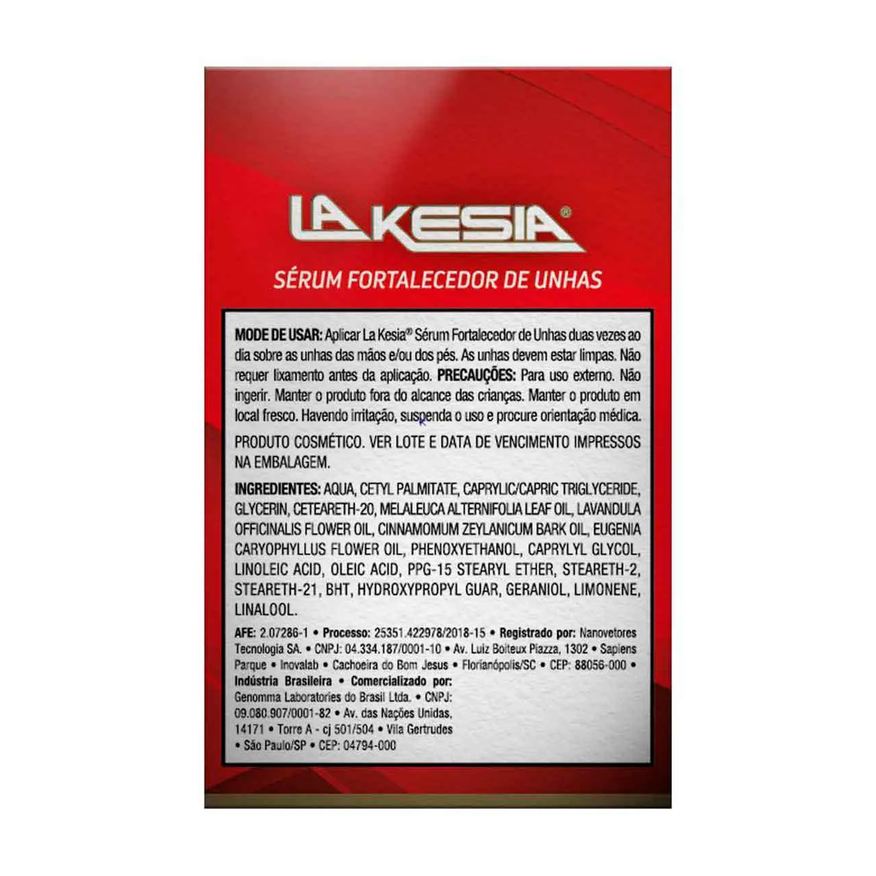 Fortalecedor Sérum de Unhas LaKesia com 7ml