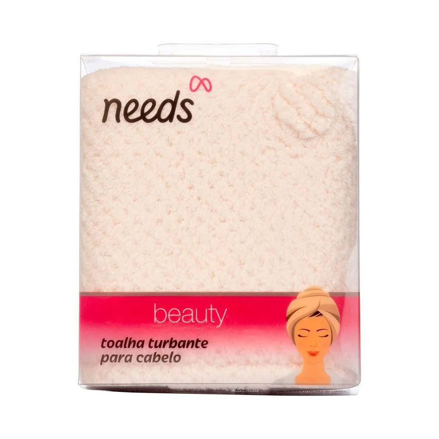 Needs Toalha Turbante Beauty 1 Unidade