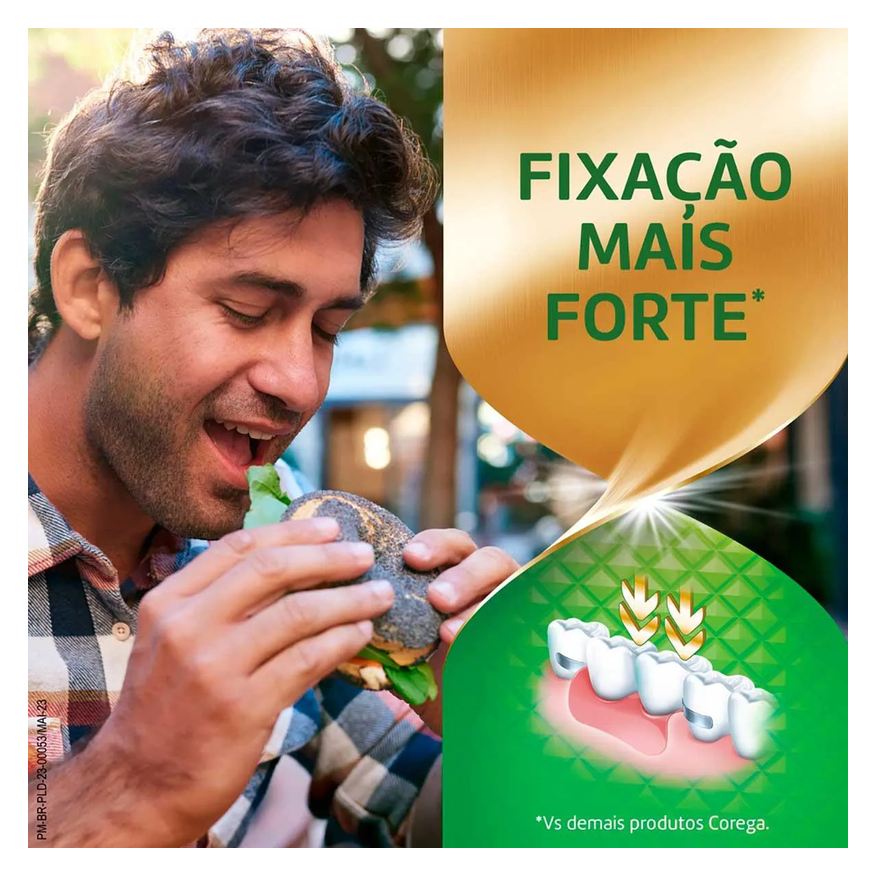 Fixador Creme de Dentadura Ultra Corega Max Fixação + Refrescância Menta 70g
