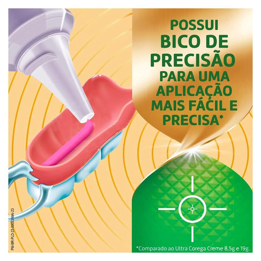 Fixador Creme de Dentadura Ultra Corega Max Fixação + Refrescância Menta 70g
