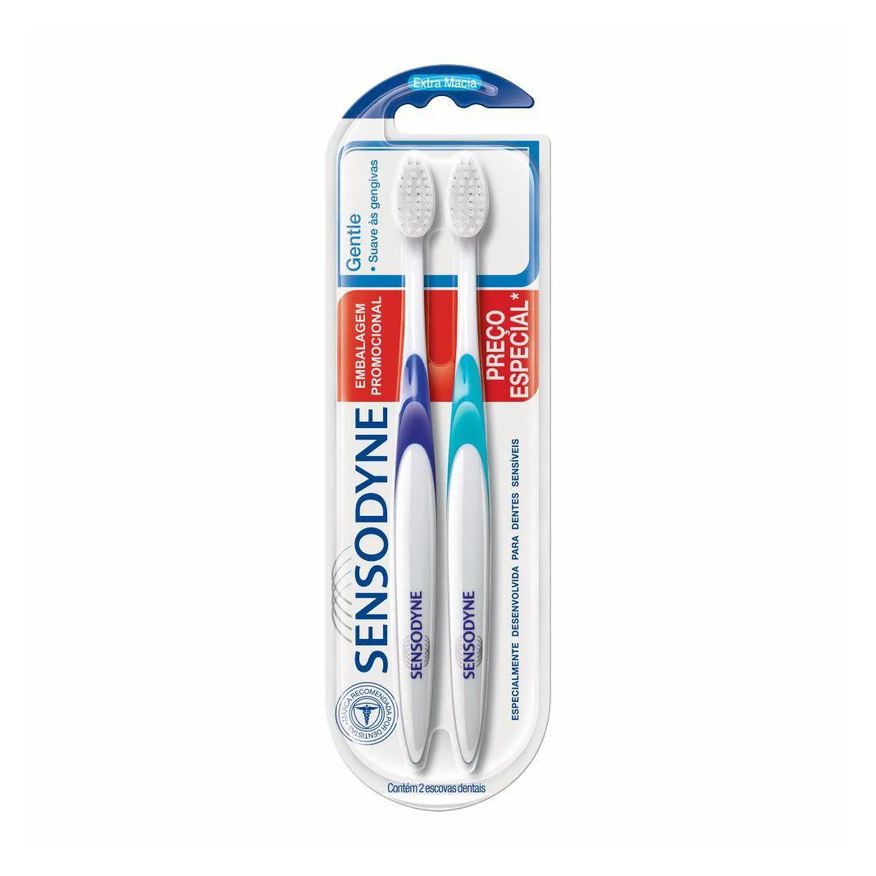 Sensodyne Kit Escova de Dente Gentle Suave às Gengivas 2 unidades
