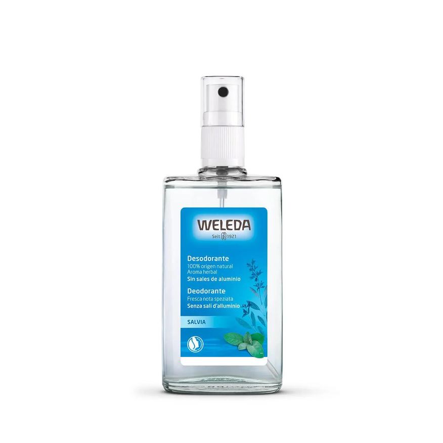 Weleda Desodorante Antitranspirante Aerosol Salvia Sem Alumínio Spray 100ml