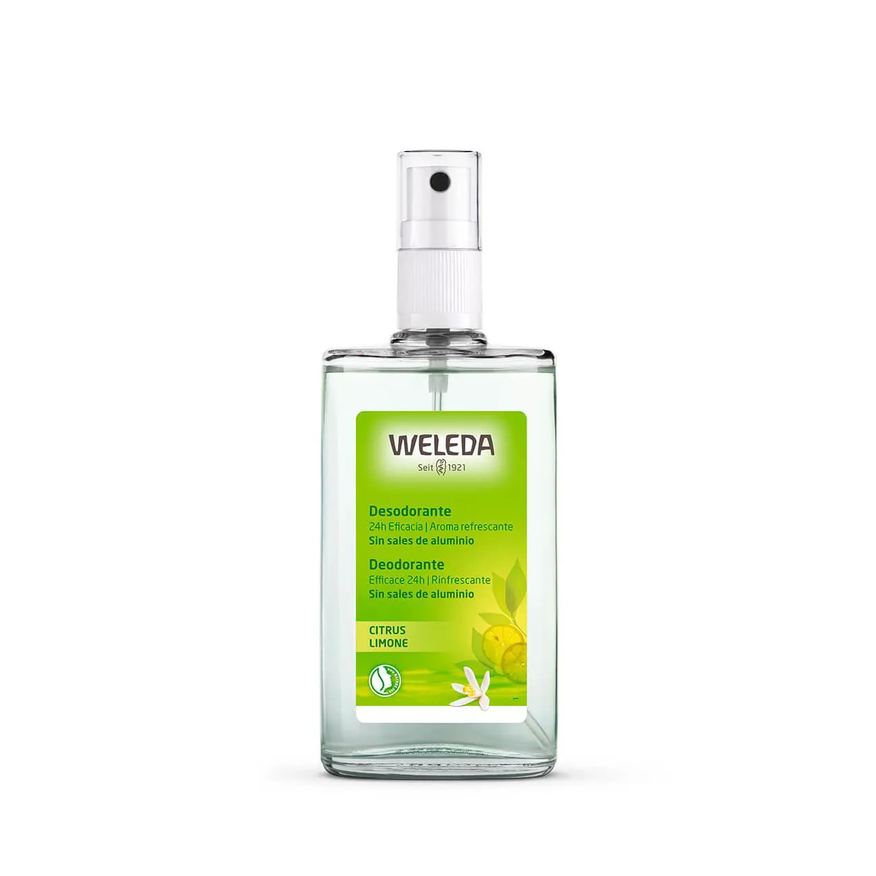 Weleda Desodorante Antitranspirante Aerosol Citrus Sem Alumínio Spray 100ml