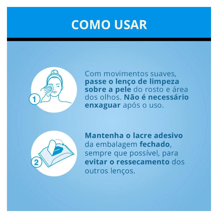 Neutrogena Lenço Demaquilante Deep Clean com 25 unidades
