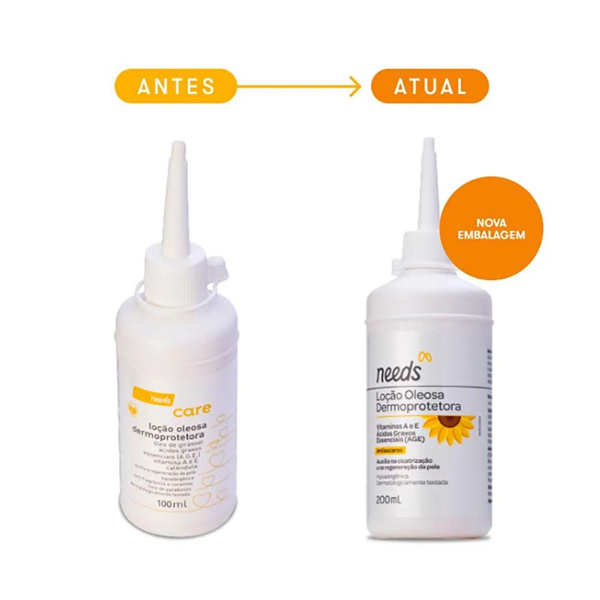 Needs Loção Oleosa Dermoprotetora 200ml