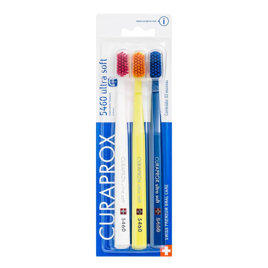 de Escova Dente Curaprox Ultra Soft 5460 - 3 unidades
