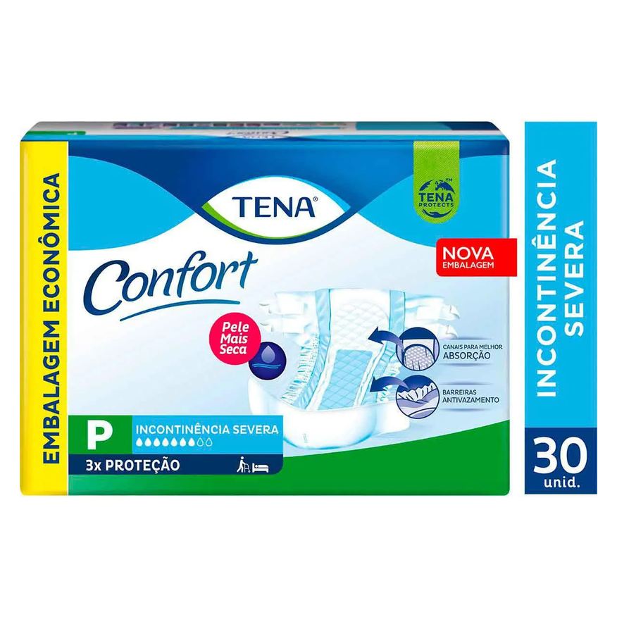 Tena Fralda Geriátrica Confort P 30 unidades