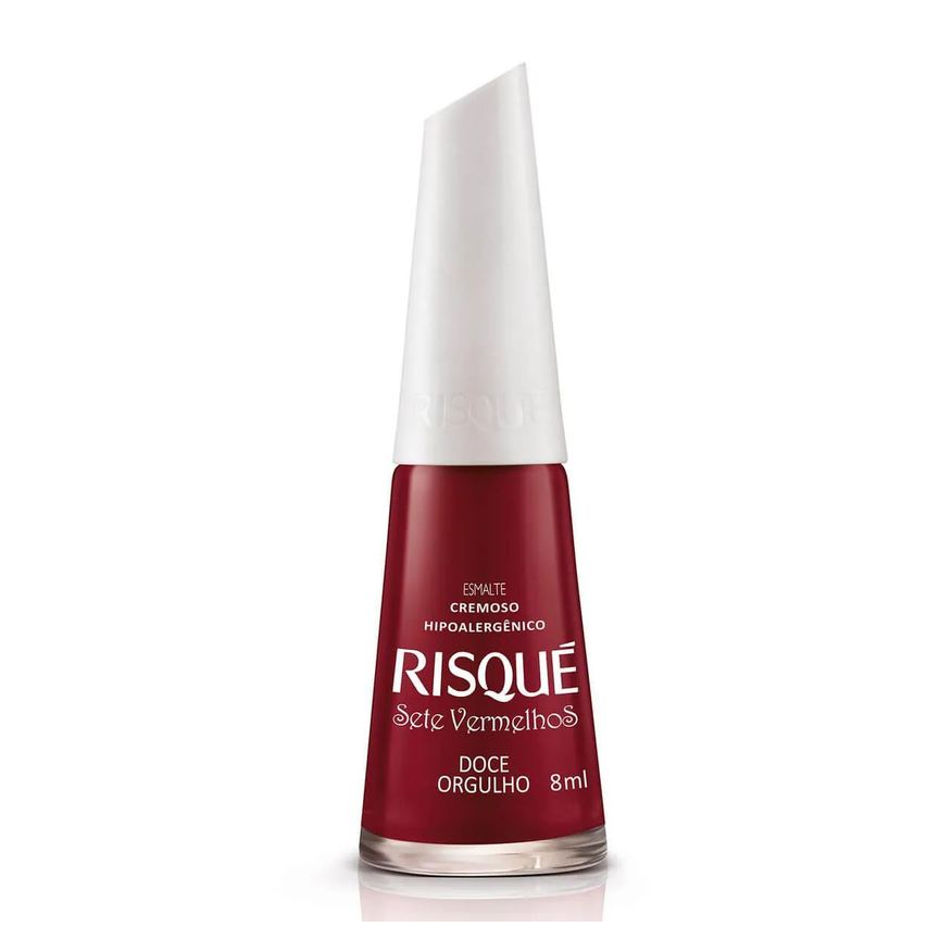 Risqué Esmalte Cremoso Sete Vermelhos 8ml - Doce Orgulho