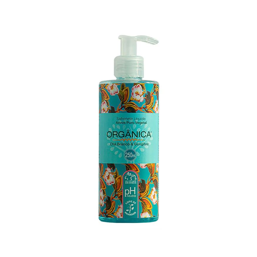 Organica Sabonete Líquido Orgânica Chá Branco & Gengibre 250ml