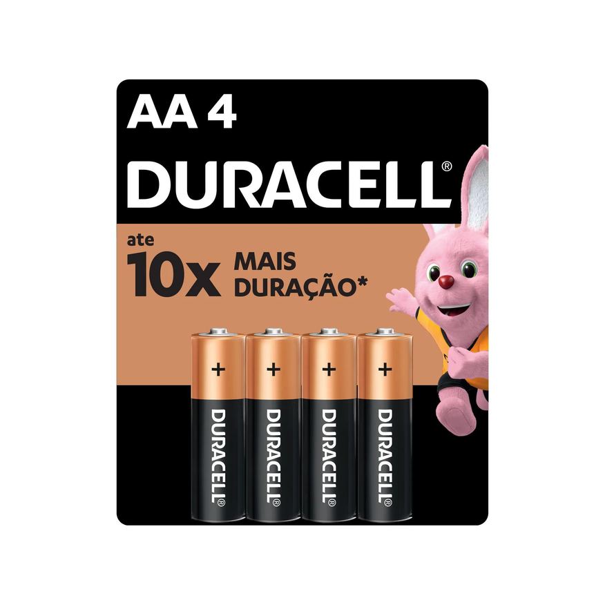 AA Pilha Duracell Alcalina com 4 unidades