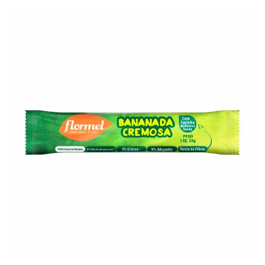 Flormel Bananada Cremosa Zero Açúcar com 22g