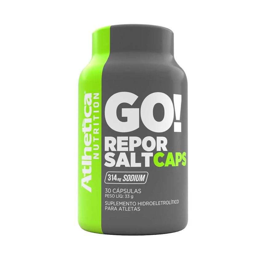 Go! Suplemento Hidroeletrolítico Repor Salt Atlhetica Nutrition com 30 cápsulas