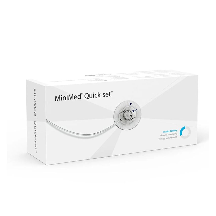 Medtronic Cateter MinimMed Quick-set MMT-398A com cânula de 6mm e tubo de 110cm com 10 unidades