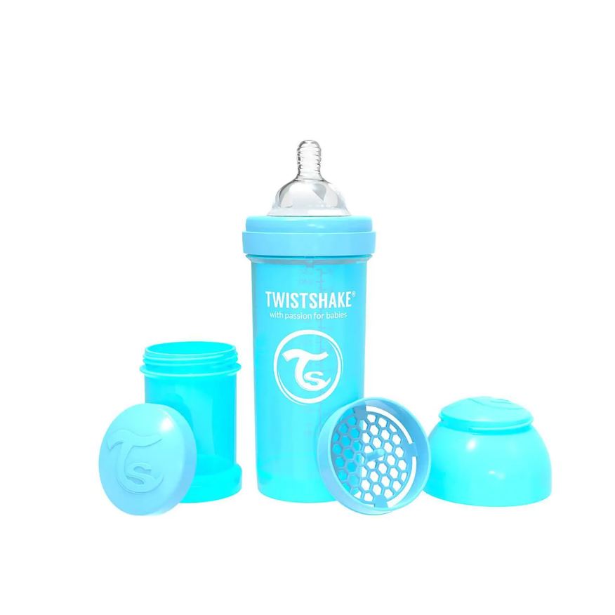 Twistshake Mamadeira Anticólica Azul 260ml - 1 unidade