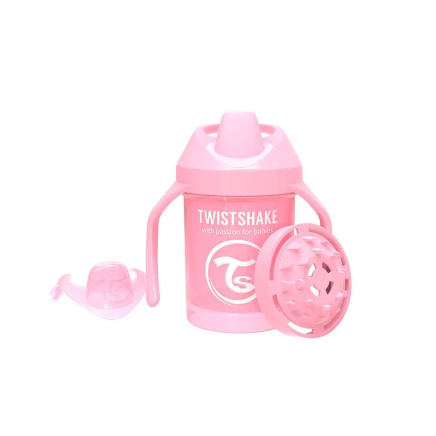 Twistshake Copo de Treinamento Mini Cup 4+ Meses Rosa 230ml