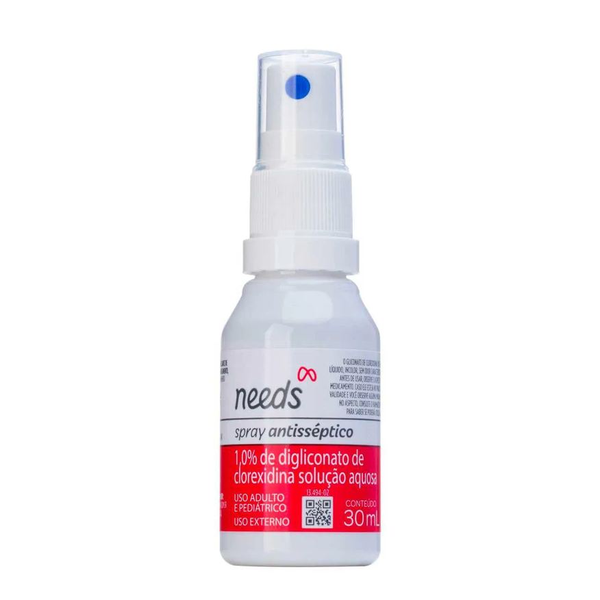 Needs Spray Antisséptico Digluconato de Clorexidina 1% 30ml