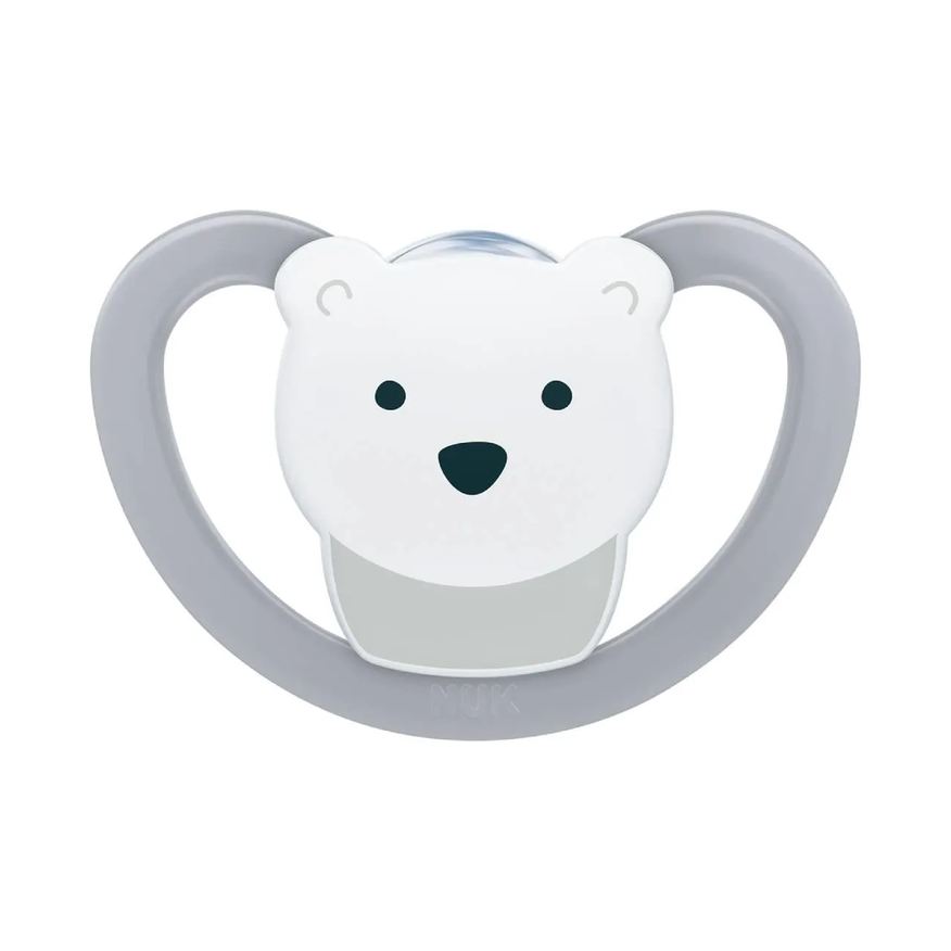 NUK Chupeta Space S1 Silicone Neutral com 1 unidade