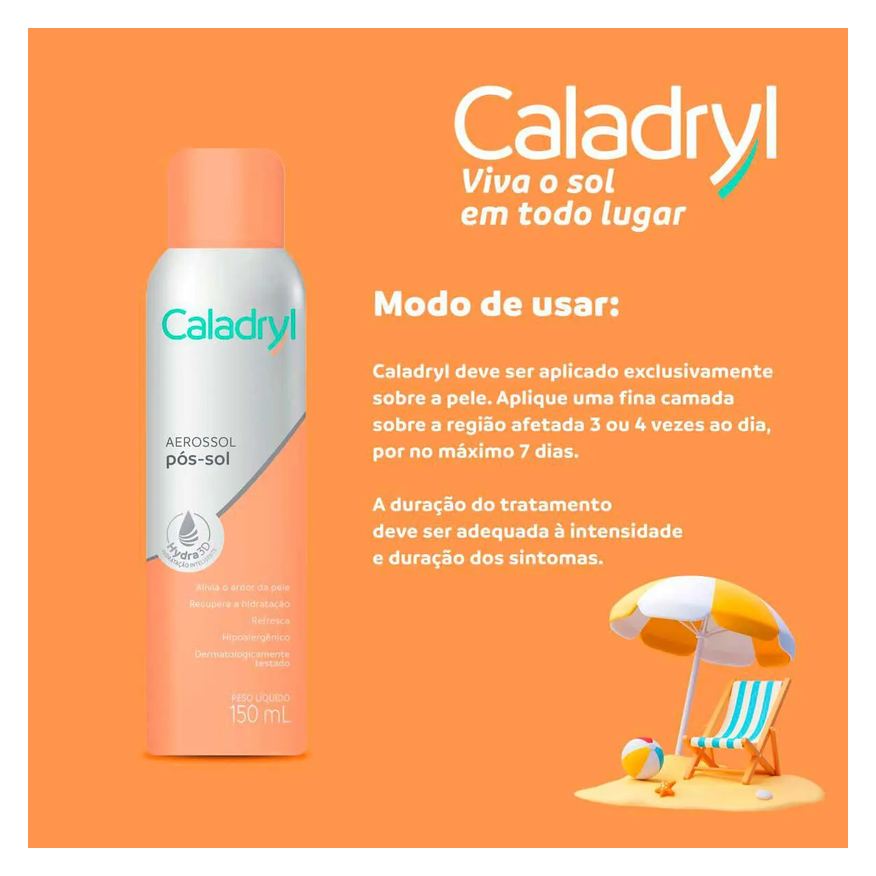 Caladryl Pós-Sol Aerosol com 150ml