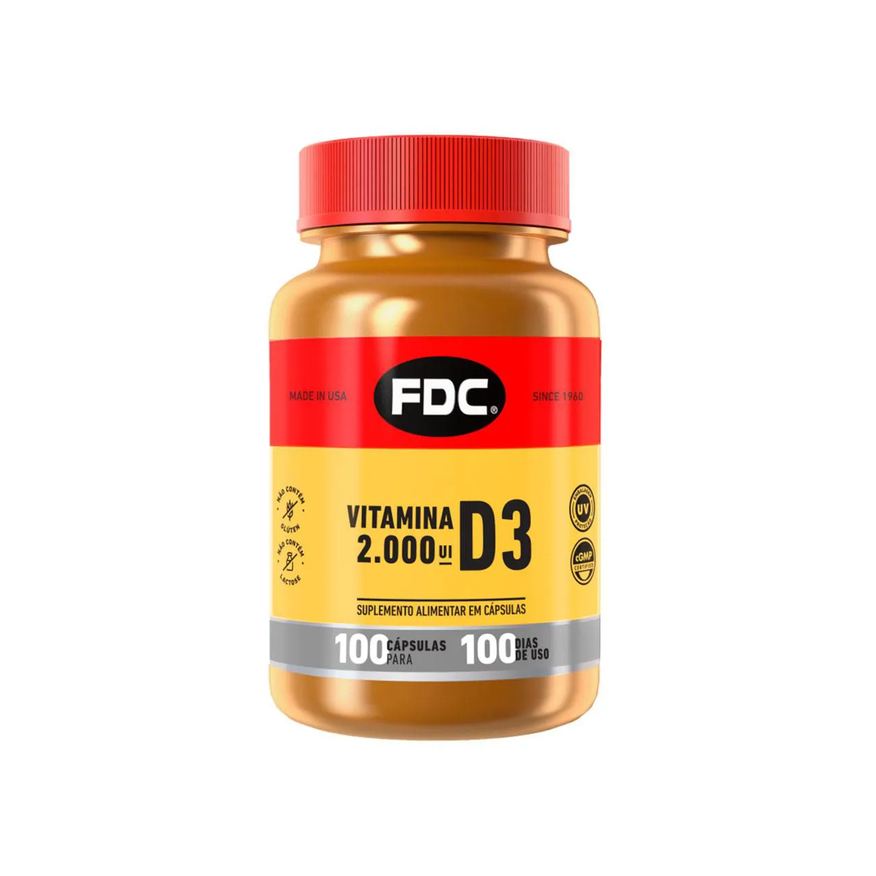 Fdc Vitaminas Vitamina D 2.000UI FDC 100 cápsulas