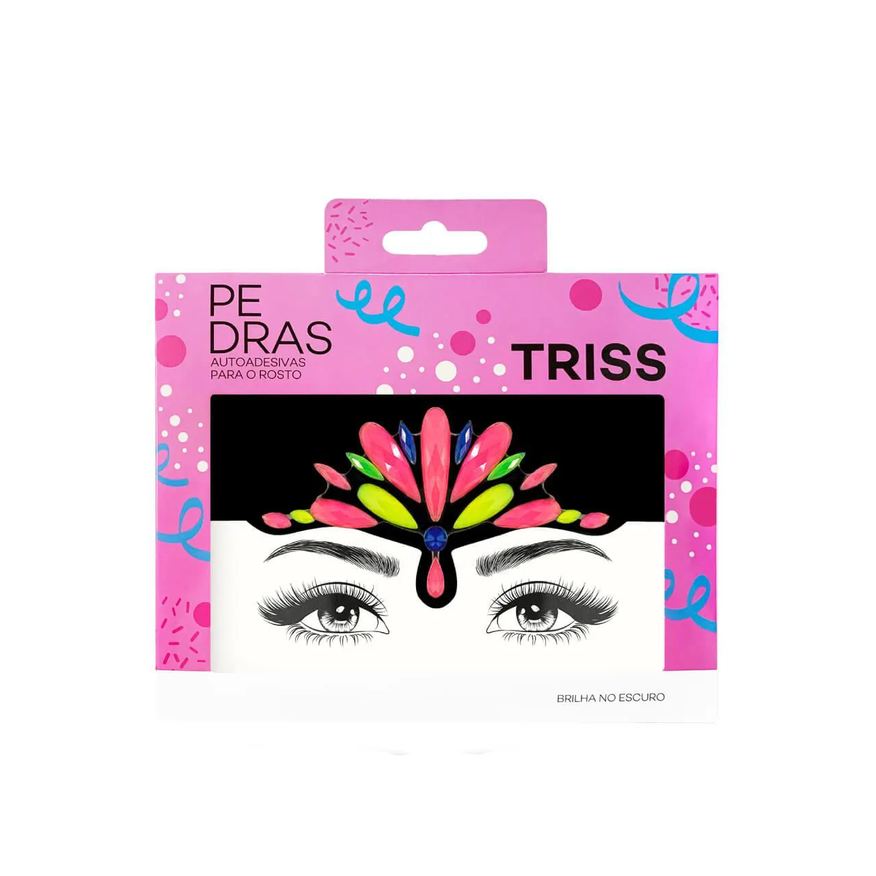 Triss Adesivo Facial Pedras Neon 1 Cartela