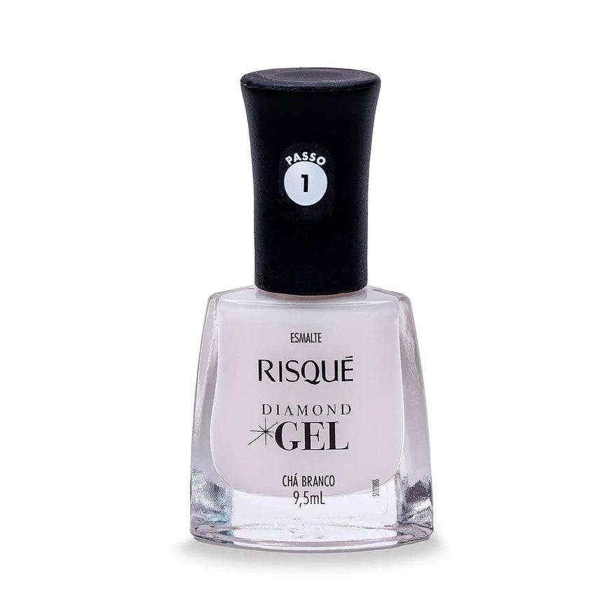 Risqué Esmalte Diamond Gel Chá Branco Hipoalergênico com 9,5ml
