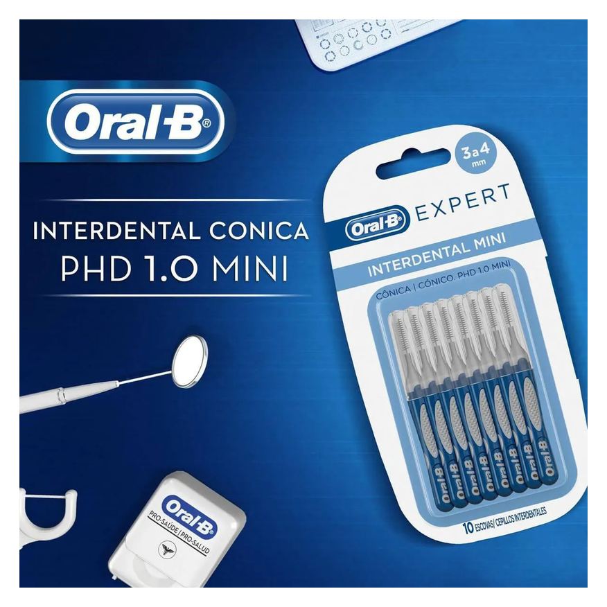 Oral-B Escova de Dente Interdental Expert Mini 3 a 4mm com 10 unidades