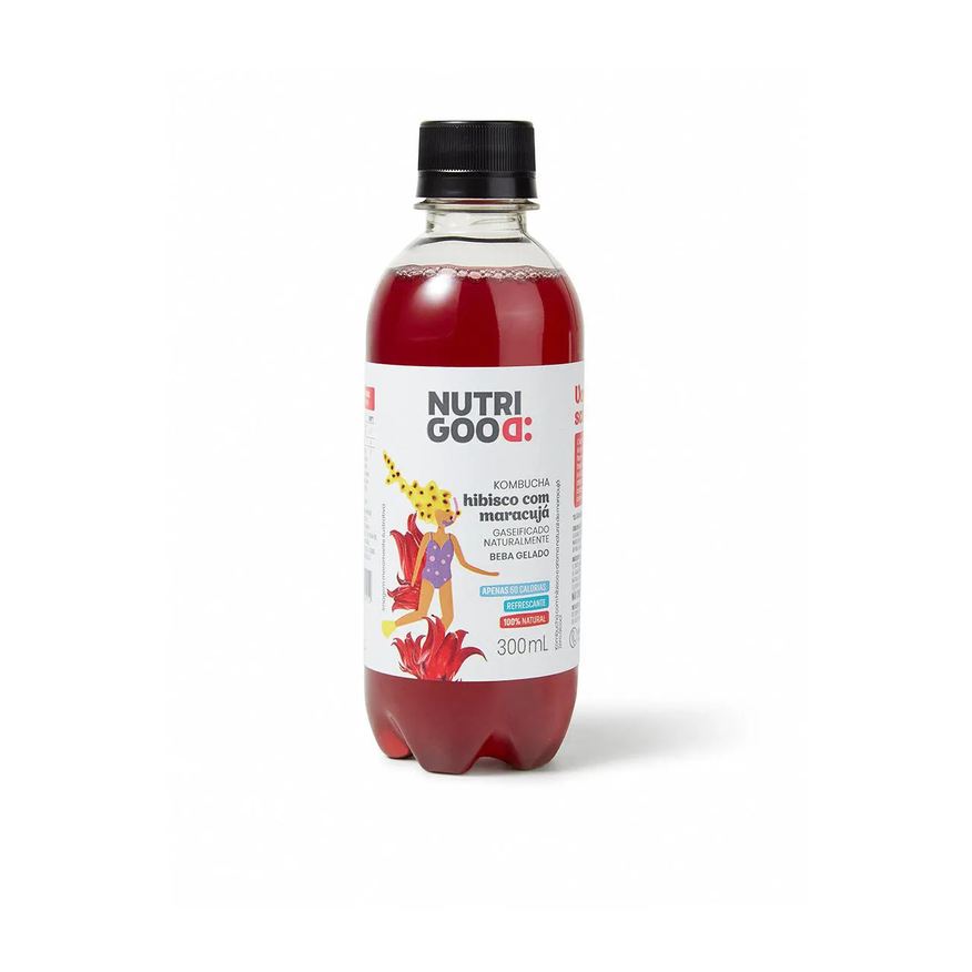 Nutrigood Kombucha Hibisco com Maracujá 300ml
