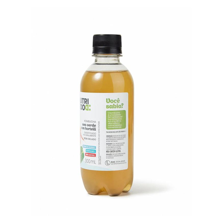 Uva Kombucha Verde com Hortelã Nutrigood 300ml