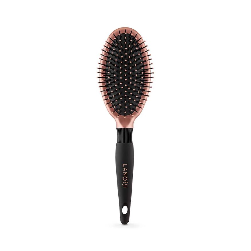 de Escova Cabelo Lanossi Bronze Oval - 1 unidade