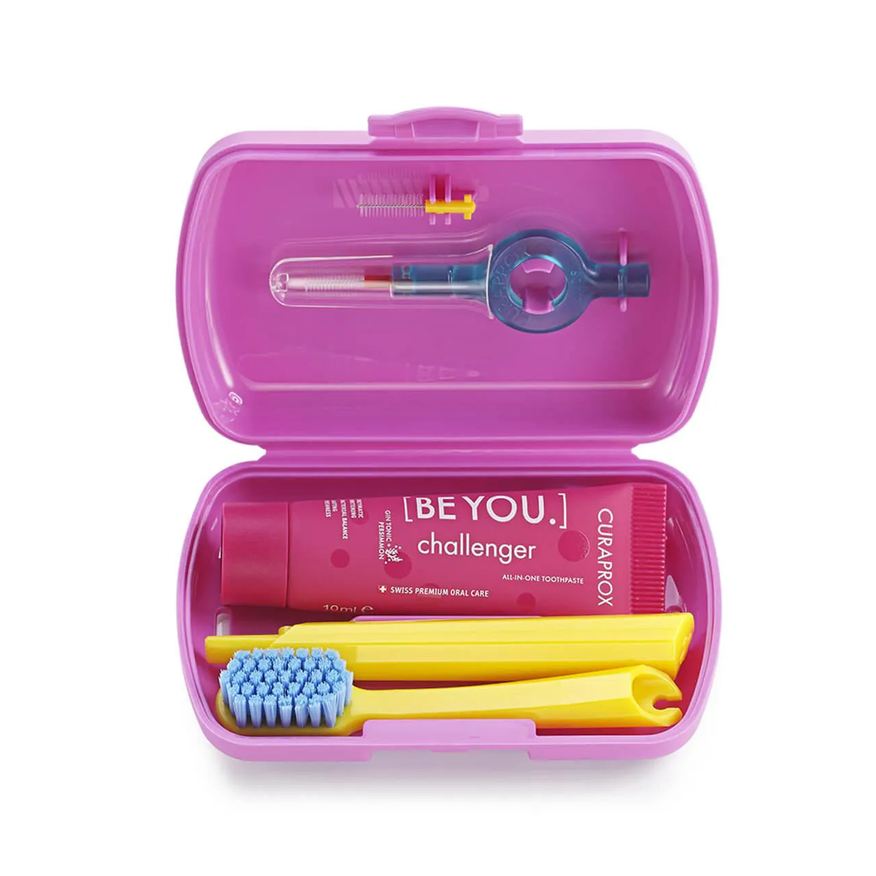 Viagem Kit Curaprox Escova de Dente 5460 + Escova Interdental + Pasta de Dente 10ml