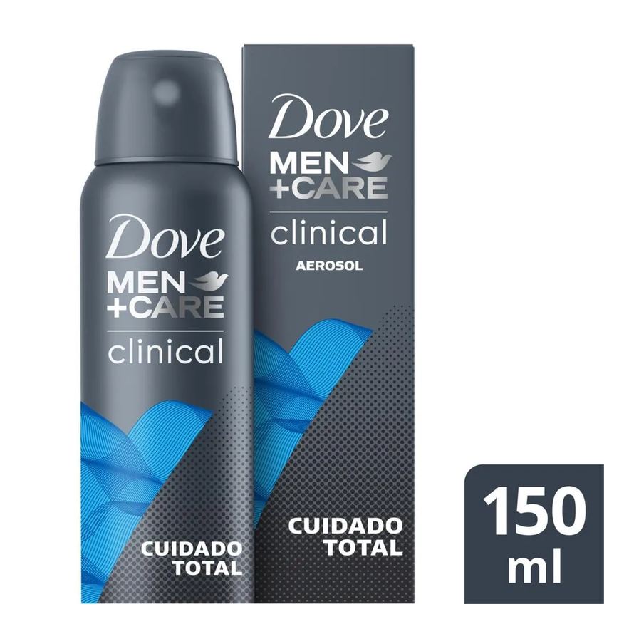 Dove Desodorante Antitranspirante Aerosol Men +Men Clinical Cuidado Total 96h 150ml