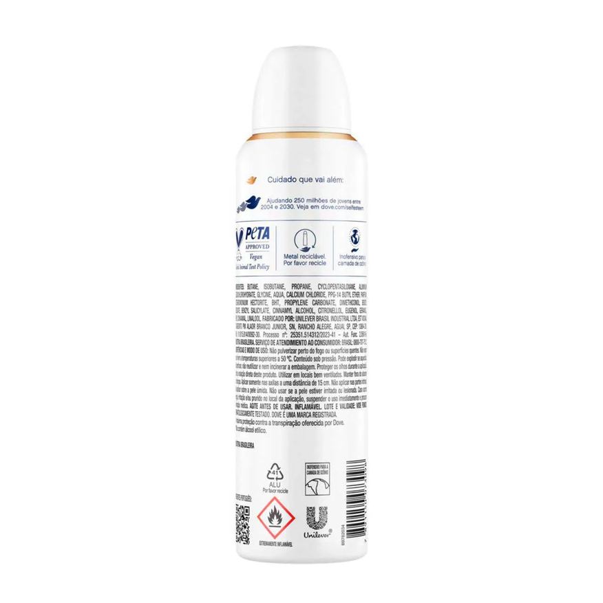 Dove Desodorante Antitranspirante Aerosol Clinical Original Clean Feminino 96h 150ml