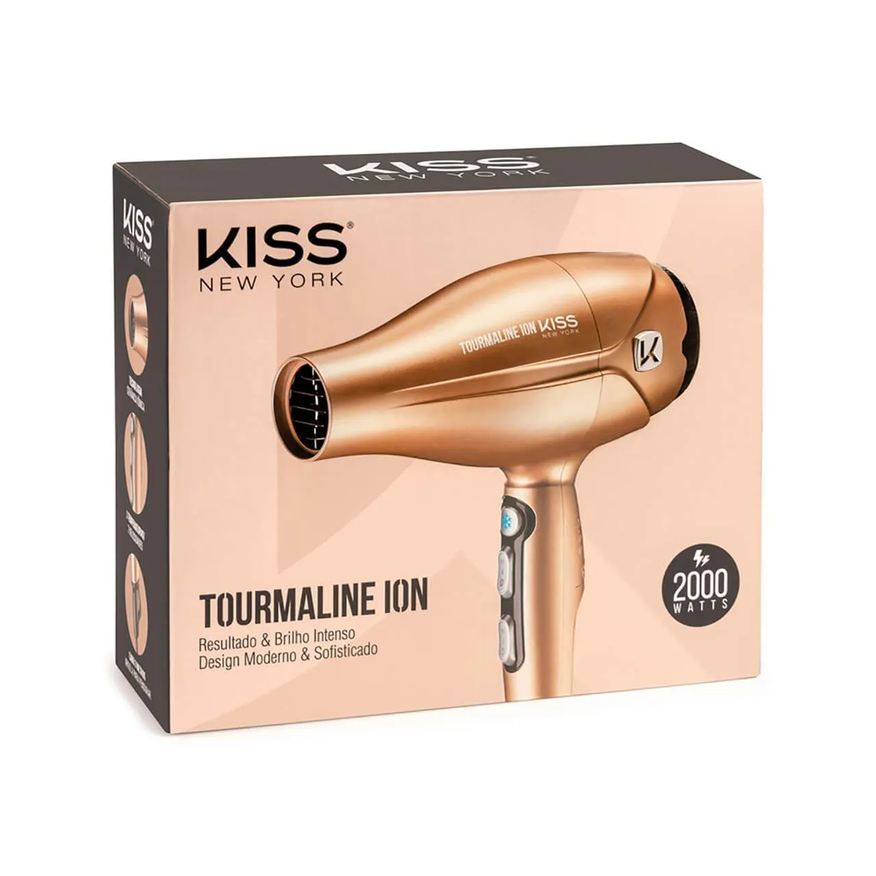 de Secador Cabelo Kiss New York Tourmaline Ion 2000W 220V 1 unidade