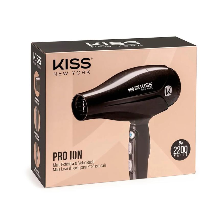 de Secador Cabelo Kiss New York Pro Ion 2200W 127V 1 unidade