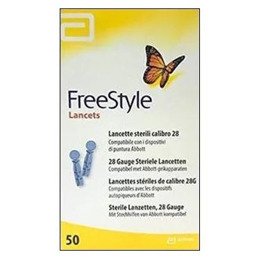 Freestyle Lanceta Optium Lancets - 50 Tiras de 28g cada