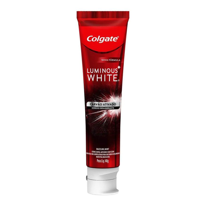 Colgate Creme Dental Luminous White Carvão Ativado 140g