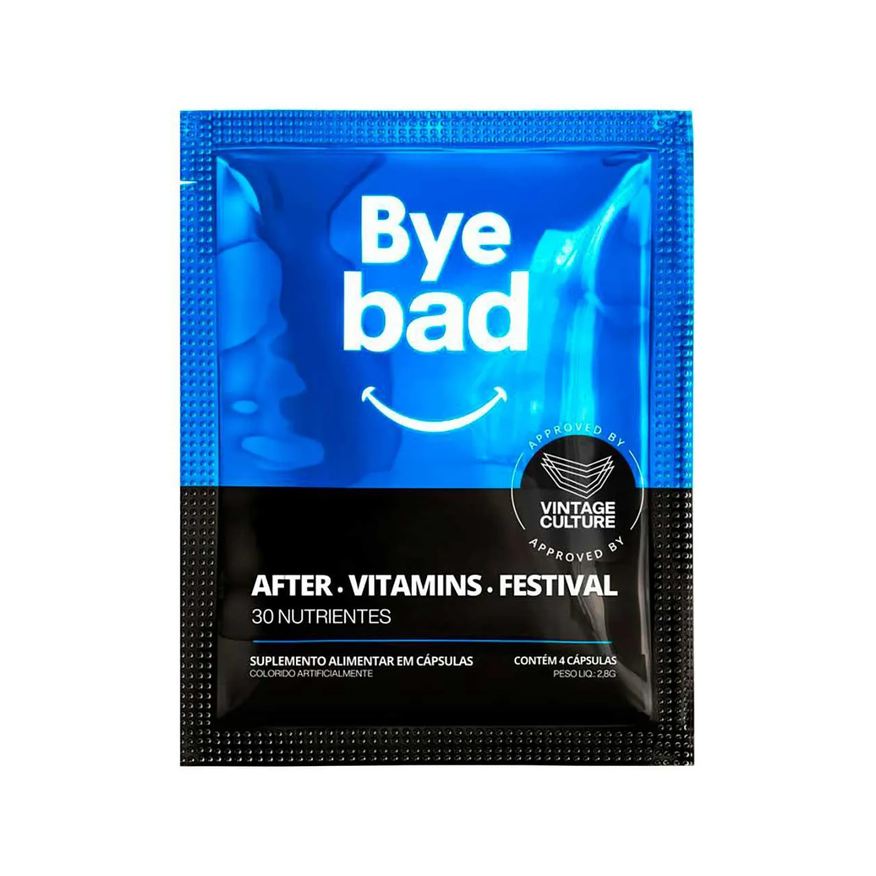 Bye Bad Suplemento Pós-Festa 4 cápsulas