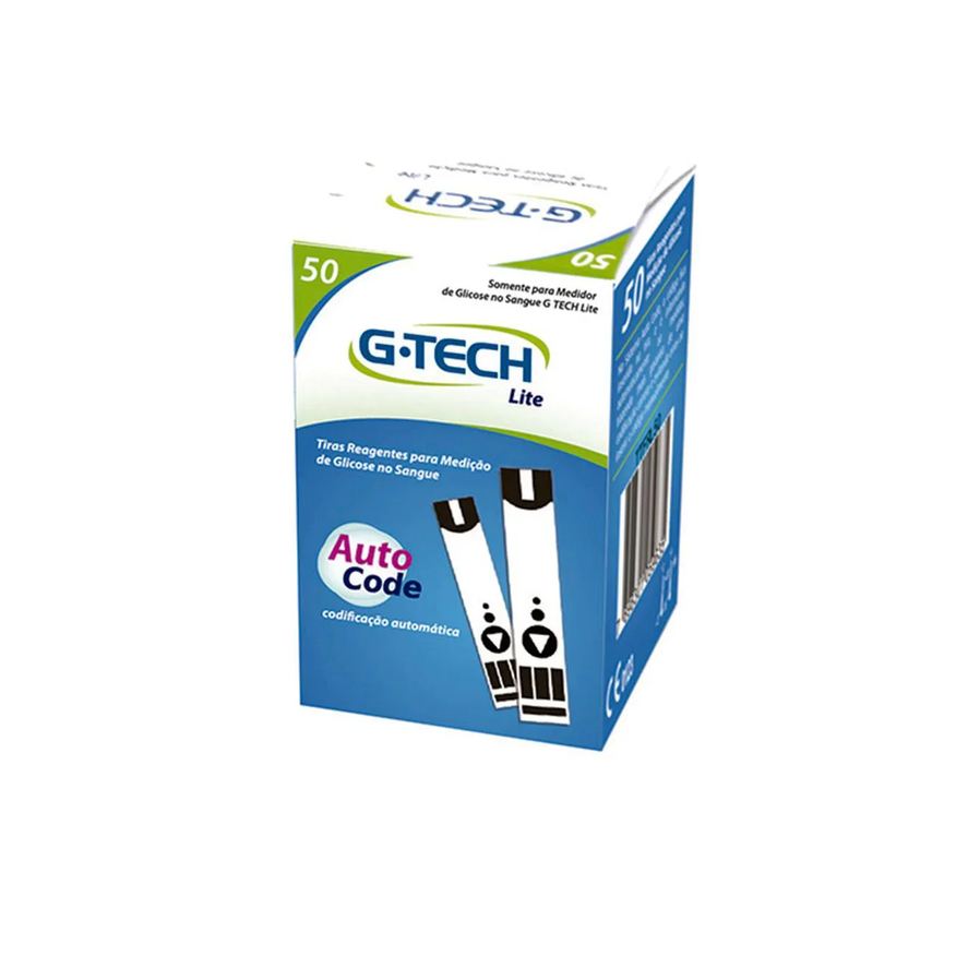 G-Tech Tiras Reagentes para Medição de Glicose Lite 50 unidades