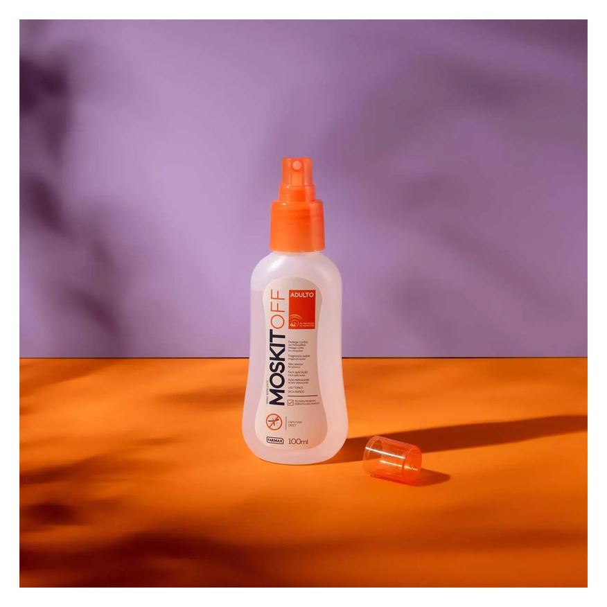 de Repelente Inseto Adulto Moskitoff com DEET Spray 100ml