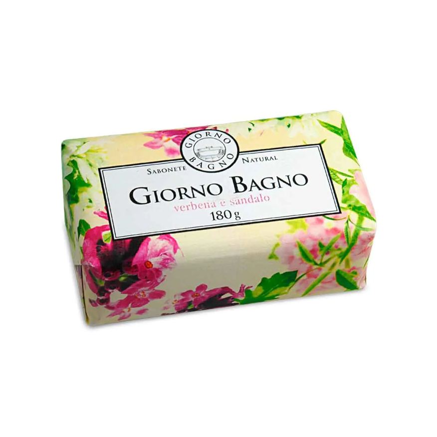 Giorno Sabonete Bagno Verbena & Sândalo em Barra 100% Vegetal com 1 unidade