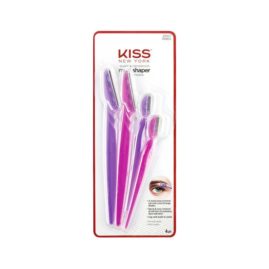 de Combo Navalhas Kiss NY Multi Shaper com 4 unidades